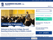 Tablet Screenshot of blackrockcollege.com